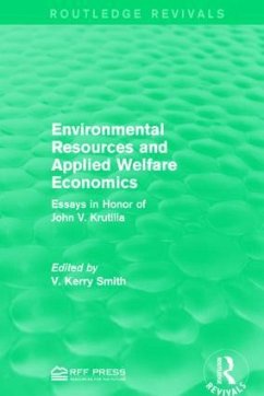 Environmental Resources and Applied Welfare Economics - Smith, V Kerry