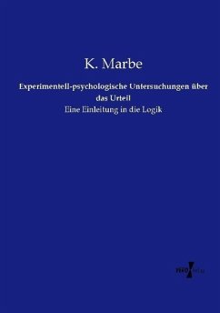 Cover Experimentell-psychologische Untersuchungen über das Urteil