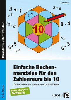 Einfache Rechenmandalas für den Zahlenraum bis 10 - Block, Sophie