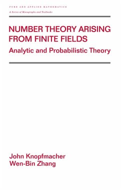 Number Theory Arising From Finite Fields (eBook, PDF) - Knopfmacher, John; Zhang, Wen-Bin