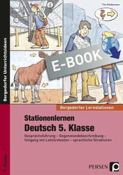 Stationenlernen Deutsch 5. Klasse (eBook, PDF) - Heidemann, Tim