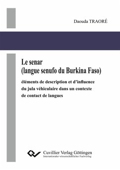 Cover Le senar (langue senufo du Burkina Faso)