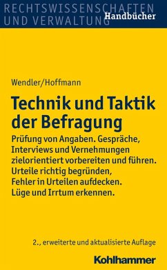 Technik und Taktik der Befragung (eBook, ePUB) - Wendler, Axel; Hoffmann, Helmut