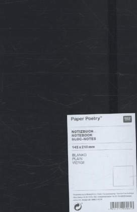 Notizbuch A5 Schwarz, blanko