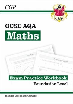 Cover GCSE Maths AQA Exam Practice Workbook: Foundation - includes Video Solutions and Answers