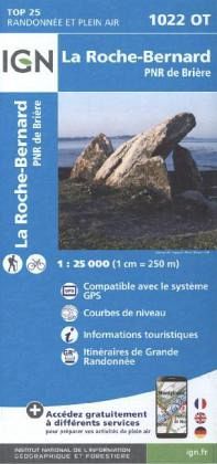 IGN Karte, Carte de randonnée (et plein air) La Roche-Bernard