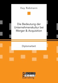Cover Die Bedeutung der Unternehmenskultur bei Merger & Acquisition