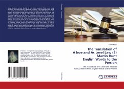 The Translation of A leve and As Level Law (2) Martin Hunt English Words to the Persion