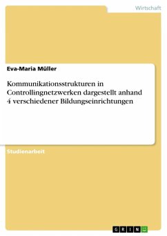 Kommunikationsstrukturen in Controllingnetzwerken dargestellt anhand 4 verschiedener Bildungseinrichtungen (eBook, ePUB) - Müller, Eva-Maria