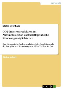 Wirtschaftspolitische Steuerungsmöglichkeiten zur CO2-Emissionsreduktion im Automobilsektor (eBook, ePUB) - Nyenhuis, Malte