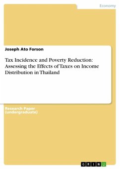 Tax Incidence and Poverty Reduction: Assessing the Effects of Taxes on Income Distribution in Thailand (eBook, ePUB)