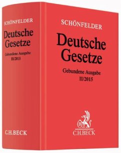 Schönfelder Deutsche Gesetze, gebundene Ausgabe ohne Fortsetzung, Ausg. II/2015