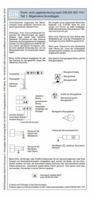 Cover Form- und Lagetolerierung nach DIN EN ISO 1101, Falttafel