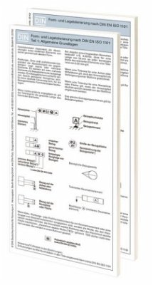 Form- und Lagetolerierung nach DIN EN ISO 1101, 2 Falttafeln - Bertschat, Harry