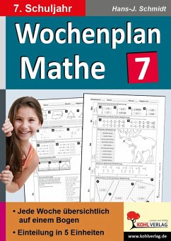 Wochenplan Mathe / 7. Schuljahr (eBook, PDF) - Schmidt, Hans-J.