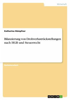 Bilanzierung von Drohverlustrückstellungen nach HGB und Steuerrecht - Hümpfner, Katharina