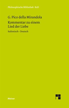 Kommentar zu einem Lied der Liebe (eBook, PDF) - Pico Della Mirandola, Giovanni