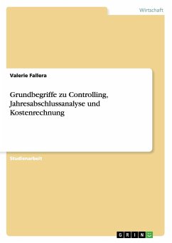 Grundbegriffe zu Controlling, Jahresabschlussanalyse und Kostenrechnung - Fallera, Valerie
