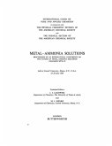 Metal-Ammonia Solutions (eBook, PDF)