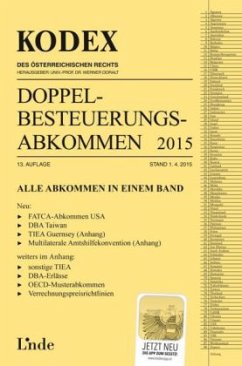 KODEX Doppelbesteuerungsabkommen 2015 (f. Österreich) - Herdin-Winter, Judith;Schmidjell-Dommes, Sabine