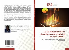 La transposition de la directive communautaire en zone CEMAC - Mbogne Chedjou, Gabriel Cédric