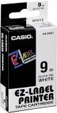 Casio XR-9 WE 9 mm schwarz auf weiß