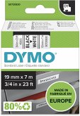 Dymo D1 Schriftband 19 mm x 7 m schwarz auf weiß 45803