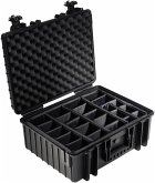 B&W Outdoor Case Type 6000 schwarz mit Facheinteilung