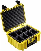 B&W Outdoor Case Type 3000 gelb mit Facheinteilung