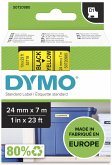 Dymo D1 Schriftband 24 mm x 7 m schwarz auf gelb 53718