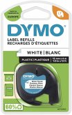 Dymo Letratag Band Plastik weiß 12 mm x 4 m 91221