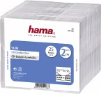 1x25 Hama CD-Leerhülle CD-Box- Slim Double 51168