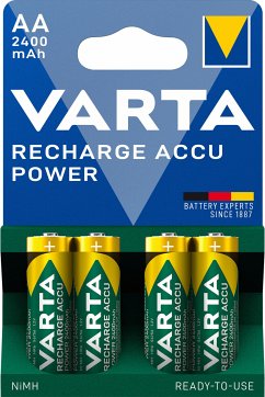 1x4 Varta RECHARGE ACCU Power 2400 mAH AA Mignon NiMH