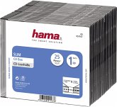 1x25 Hama CD-Leerhülle CD-Box- Slim Schwarz 51167