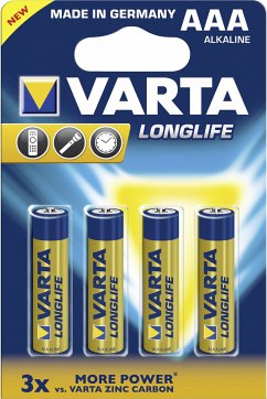 10x4 Varta Longlife Extra Micro AAA LR 03 VPE Innenkarton