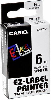 Cover Casio XR-6 WE 6 mm schwarz auf weiß