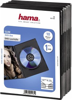 1x10 Hama DVD-Leerhülle Slim 50% Platzersparnis 51181