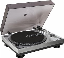 Omnitronic BD-1350 Riemengetriebener DJ-Plattenspieler silber