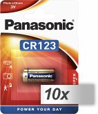 10x1 Panasonic Photo CR-123 A Lithium VPE Innenkarton