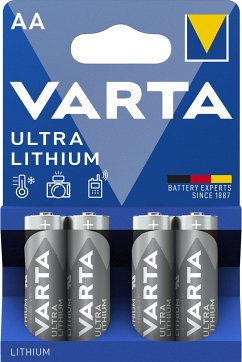 1x4 Varta Ultra Lithium Mignon AA LR 6