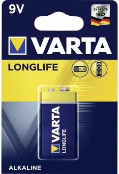50x1 Varta Longlife Extra 9V- Block 6 LR 61 VPE Masterkarton