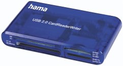 Hama USB 2.0 Multi-Kartenleser 35 in 1, blau 55348