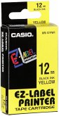 Casio XR-12 YW 12 mm schwarz auf gelb