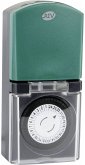REV Zeitschaltuhr mechanisch IP44 schwarz-grün