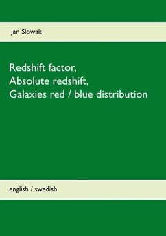 Cover Redshift factor, Absolute redshift, Galaxies red / blue distribution (eBook, ePUB)