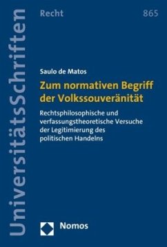 Cover Zum normativen Begriff der Volkssouveränität