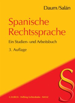 Einführung in die spanische Rechtssprache - Daum, Ulrich;Salán Garcia, María E.