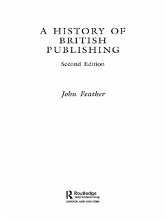 Cover A History of British Publishing (eBook, PDF)