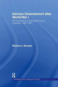 Cover German Disarmament After World War I (eBook, PDF)