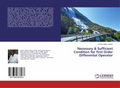 Necessary & Sufficient Condition for first Order Differential Operator